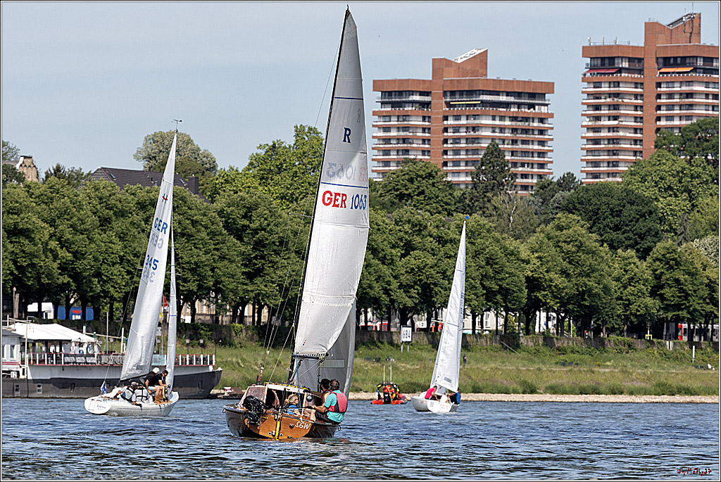 100 Jahre Rheinwoche 2022 - 1. Wettfahrt Porz - Hitdorf, 03.06.2022,